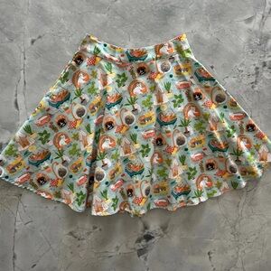 Cats and Plants Skater Skirt by Retrolicious